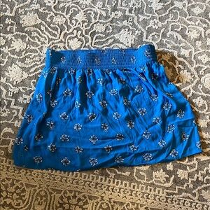 Blue Floral Women's Skirt